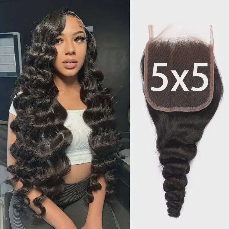 5x5 Transparent HD Lace Closure Loose Wave Human Hair Closure 22 Inch Invisible Ultra-thin 5x5 Lace Closure Brazilian Raw Virgin
5x5 Transparent HD Lace Closure Loose Wave Human Hair Closure 22 Inch Invisible Ultra-thin 5x5 Lace Closure Brazilian Raw Virgin