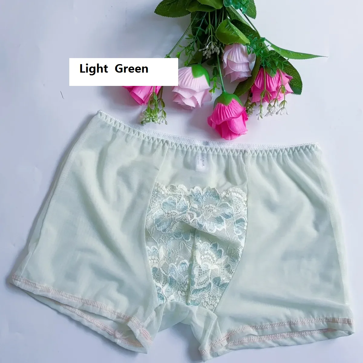 Man New Lace Shorts Flower Embroidery Mesh See Through Erotic Lingerie BF Gift Underwear
Man New Lace Shorts Flower Embroidery Mesh See Through Erotic Lingerie BF Gift Underwear