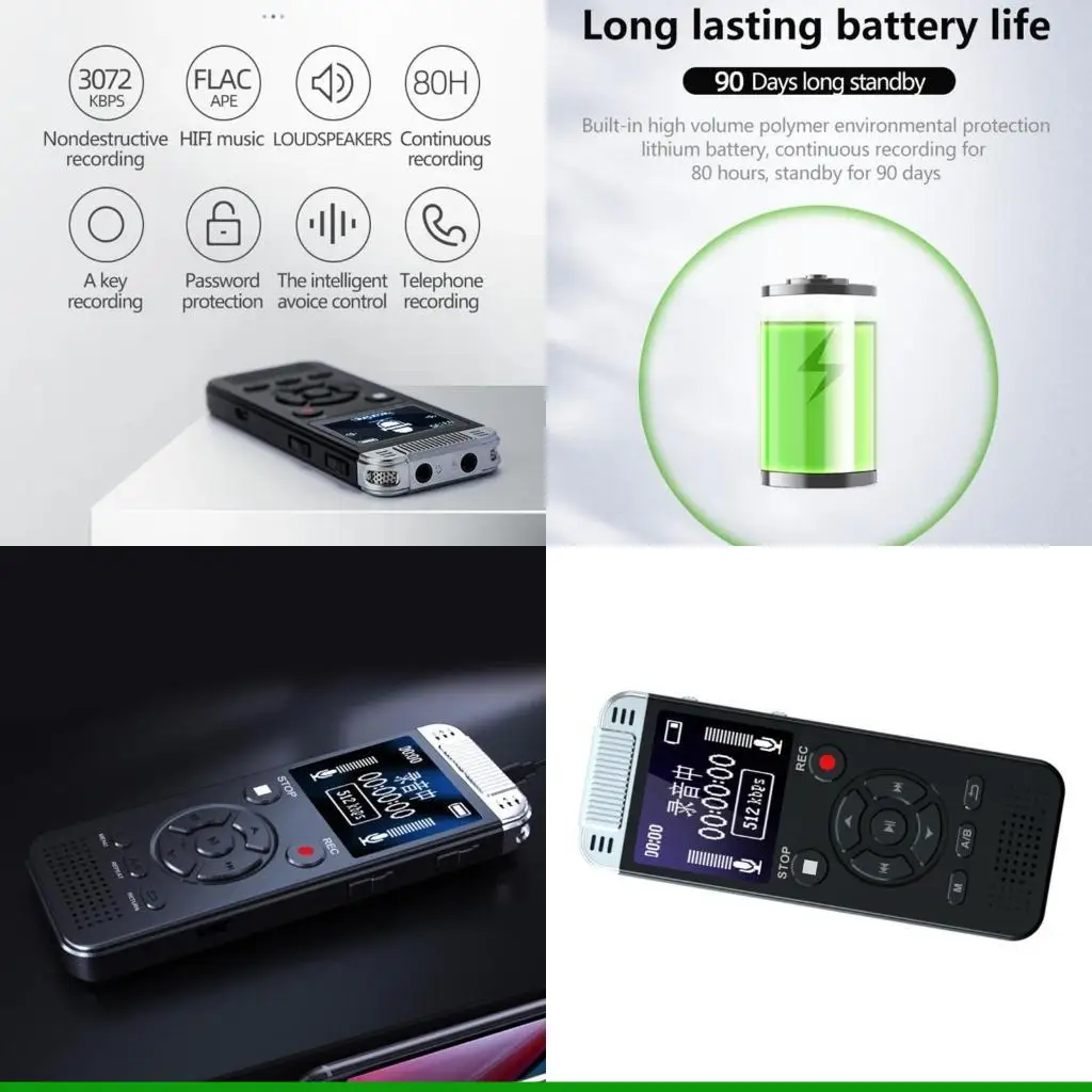 U55C Цифровой голосовой рекордер Диктофон с линейным входом для четкой записи во время классных конференций в поездках
U55C Цифровой голосовой рекордер Диктофон с линейным входом для четкой записи во время классных конференций в поездках