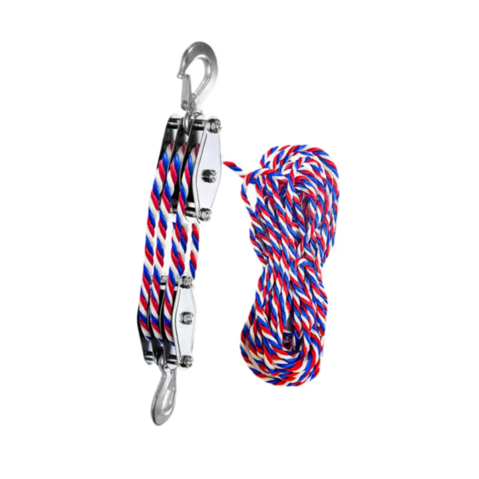 Block and Tackle Pulley System Rope Hoist Labor Saving Steel Lifting Pulley for Garage Easy Installation Practical Accessory
Block and Tackle Pulley System Rope Hoist Labor Saving Steel Lifting Pulley for Garage Easy Installation Practical Accessory