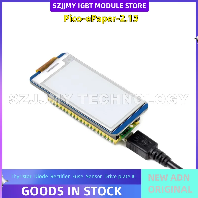 2.13-inch Raspberry Pi Pico e-paper e-ink screen expansion board supports partial refresh NEW ORIGINAL IN STOCK
2.13-inch Raspberry Pi Pico e-paper e-ink screen expansion board supports partial refresh NEW ORIGINAL IN STOCK