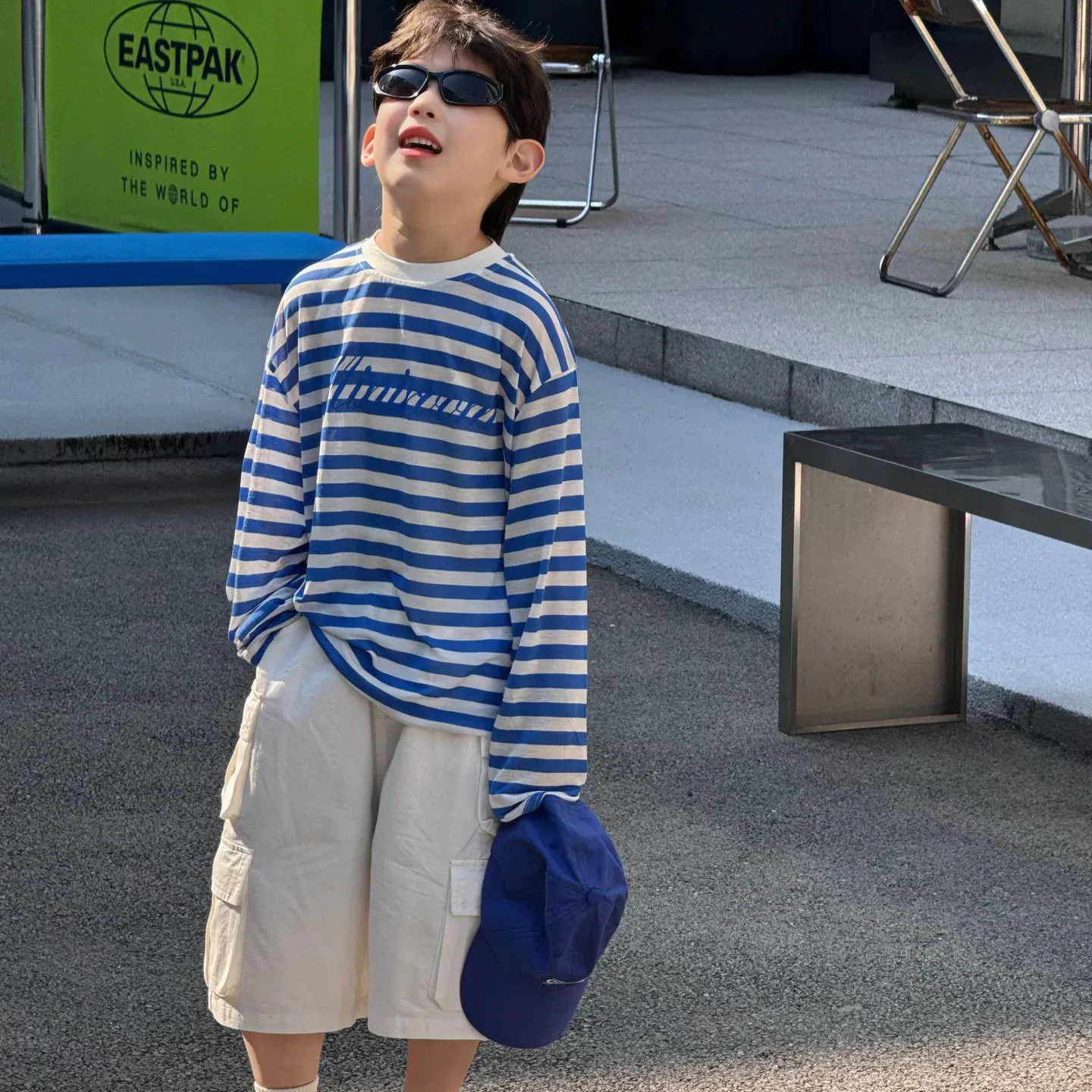 Summer New Korean Style Boys All Match Design Sense Striped T-shirt Children Clothes Kids Loose Long Sleeve T Shirt 2025
Summer New Korean Style Boys All Match Design Sense Striped T-shirt Children Clothes Kids Loose Long Sleeve T Shirt 2025