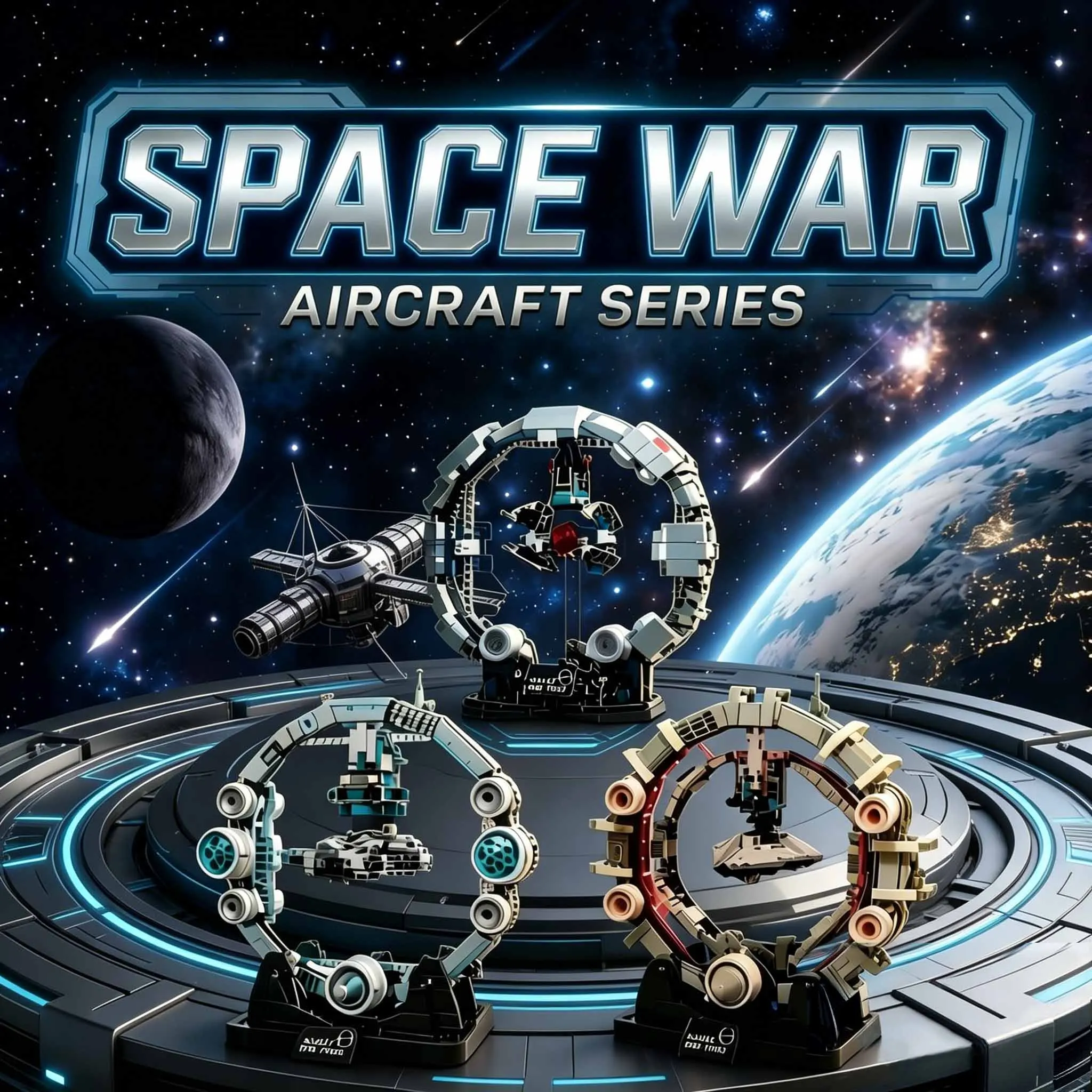 Magnetic Suspension Space War Spaceship Building Block LED Light Future Starship Ring Ornament Collectible Toy Gifts Space Fans
Magnetic Suspension Space War Spaceship Building Block LED Light Future Starship Ring Ornament Collectible Toy Gifts Space Fans