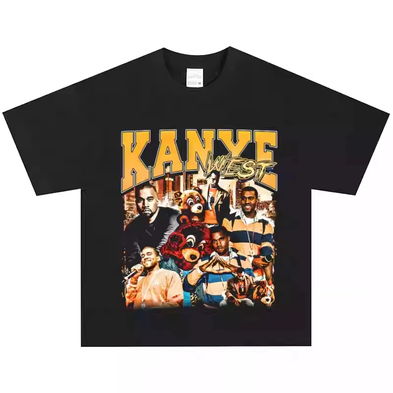 2025 Kanye West Hip-hop Rapper American Vintage T-shirt Street Heavy Short Sleeve Vintage High-quality Luxury Brand Selling
2025 Kanye West Hip-hop Rapper American Vintage T-shirt Street Heavy Short Sleeve Vintage High-quality Luxury Brand Selling