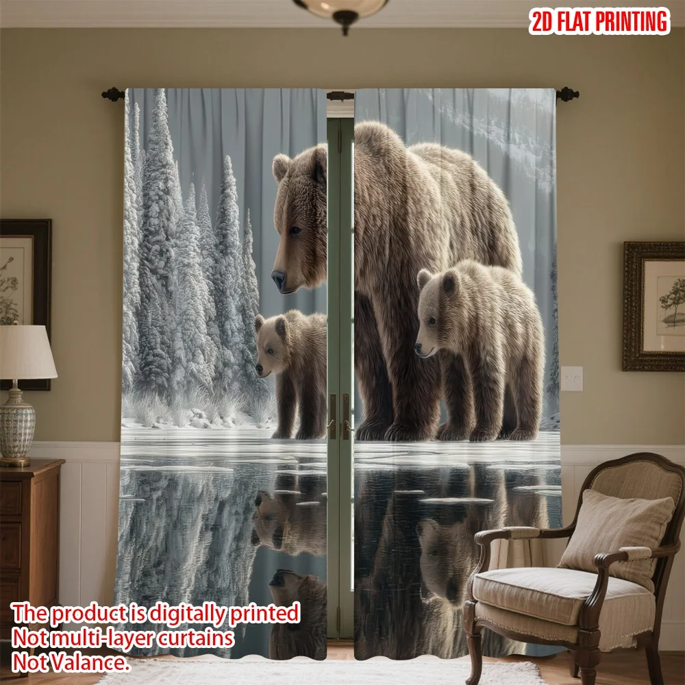 2D flat printing 2pcs Party Curtain Winter Bears by Lake Digital Printed Polyester Drapes Family Party Decoration Use for
2D flat printing 2pcs Party Curtain Winter Bears by Lake Digital Printed Polyester Drapes Family Party Decoration Use for