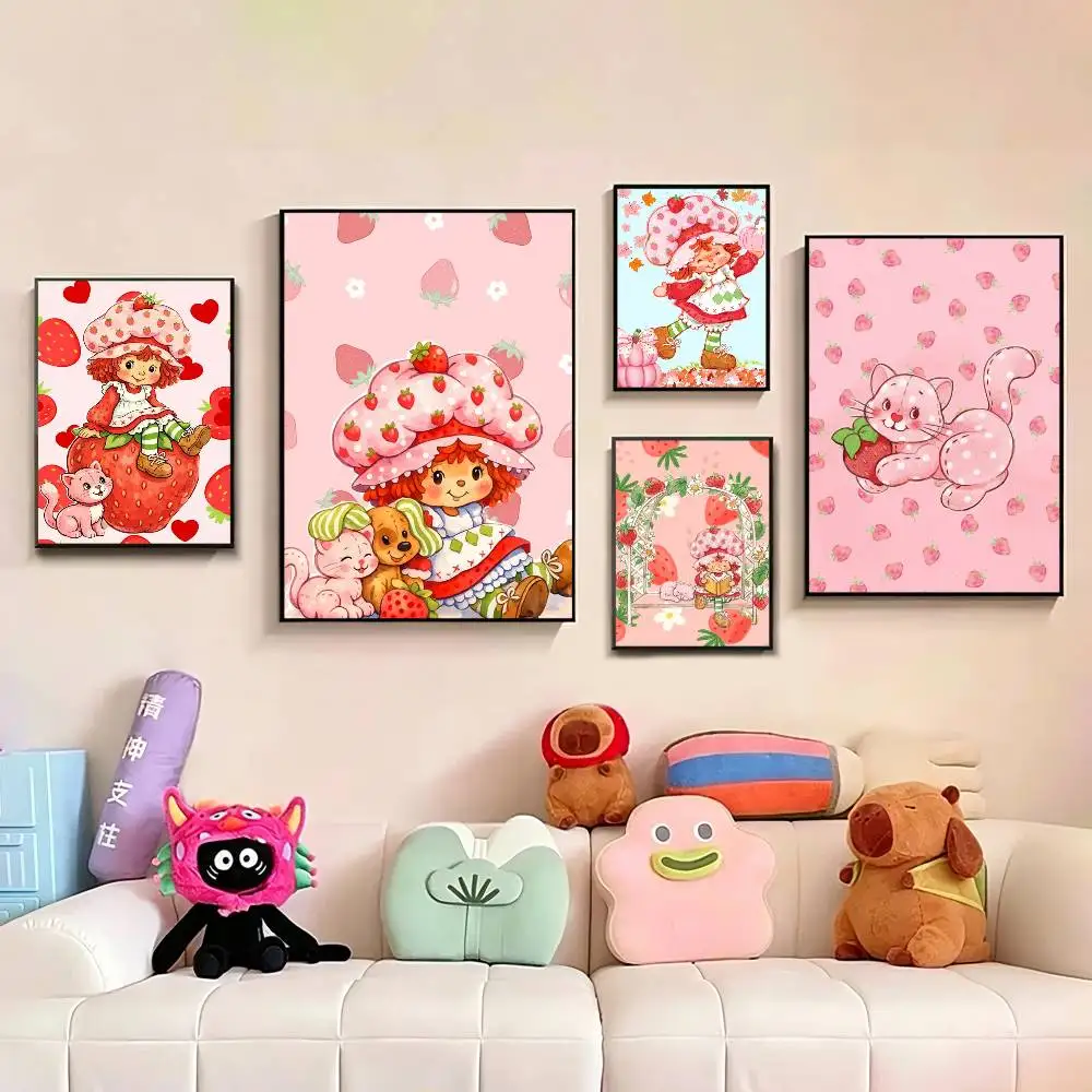 Cute Strawberry-Y S-Shortcake-Girl Poster Waterproof Wall Art Sticker For Bar Living Room Vintage Decor
Cute Strawberry-Y S-Shortcake-Girl Poster Waterproof Wall Art Sticker For Bar Living Room Vintage Decor