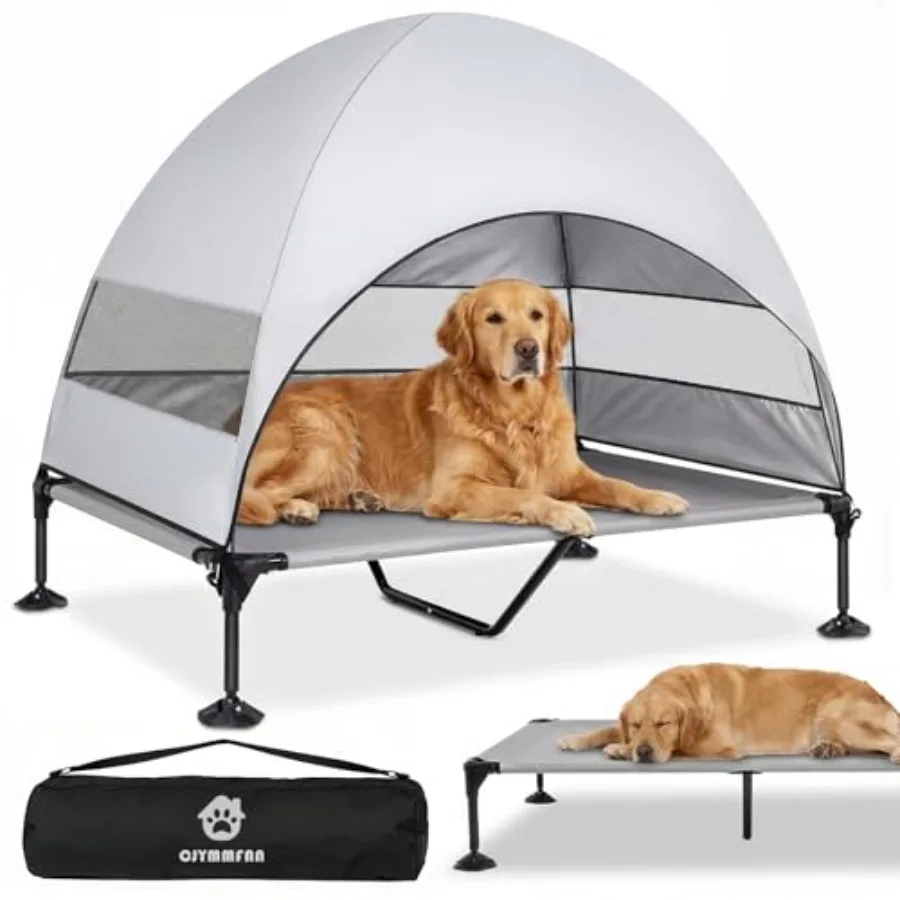Elevated Dog Bed with UV-Proof Canopy Outdoor Dog Tent with Powerful Adjustable Feet Portable Pet Cot with Wider Shade Raised C
Elevated Dog Bed with UV-Proof Canopy Outdoor Dog Tent with Powerful Adjustable Feet Portable Pet Cot with Wider Shade Raised C