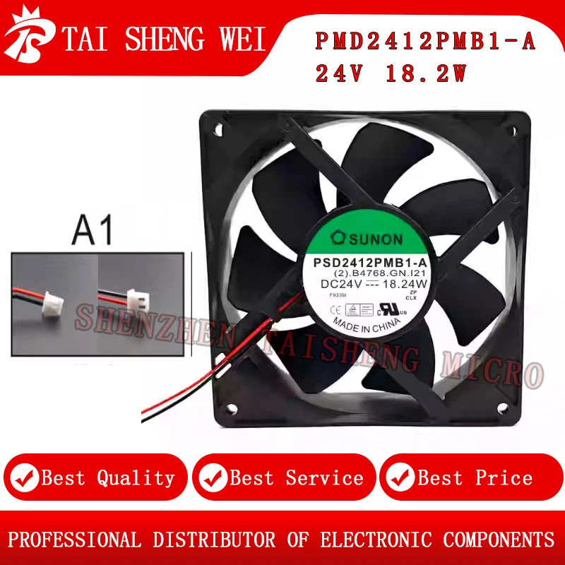 1 шт. новый оригинальный Sunon PMD2412P PMD2412PMB1-A SUNON PMD2412PMB1-A (2) . GN, DC24V 18,2W 2-проводной, инверторный вентилятор, охлаждающий вентилятор
1 шт. новый оригинальный Sunon PMD2412P PMD2412PMB1-A SUNON PMD2412PMB1-A (2) . GN, DC24V 18,2W 2-проводной, инверторный вентилятор, охлаждающий вентилятор