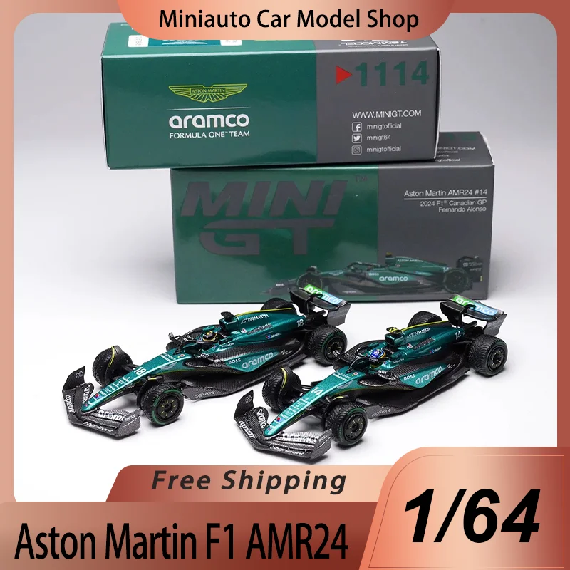 New In Stock Minigt 1:64 #1114 #1113 Aston Martin F1 AMR24 Alloy Miniature Diecast Model Ornament Car Model Toys Kids Gift
New In Stock Minigt 1:64 #1114 #1113 Aston Martin F1 AMR24 Alloy Miniature Diecast Model Ornament Car Model Toys Kids Gift