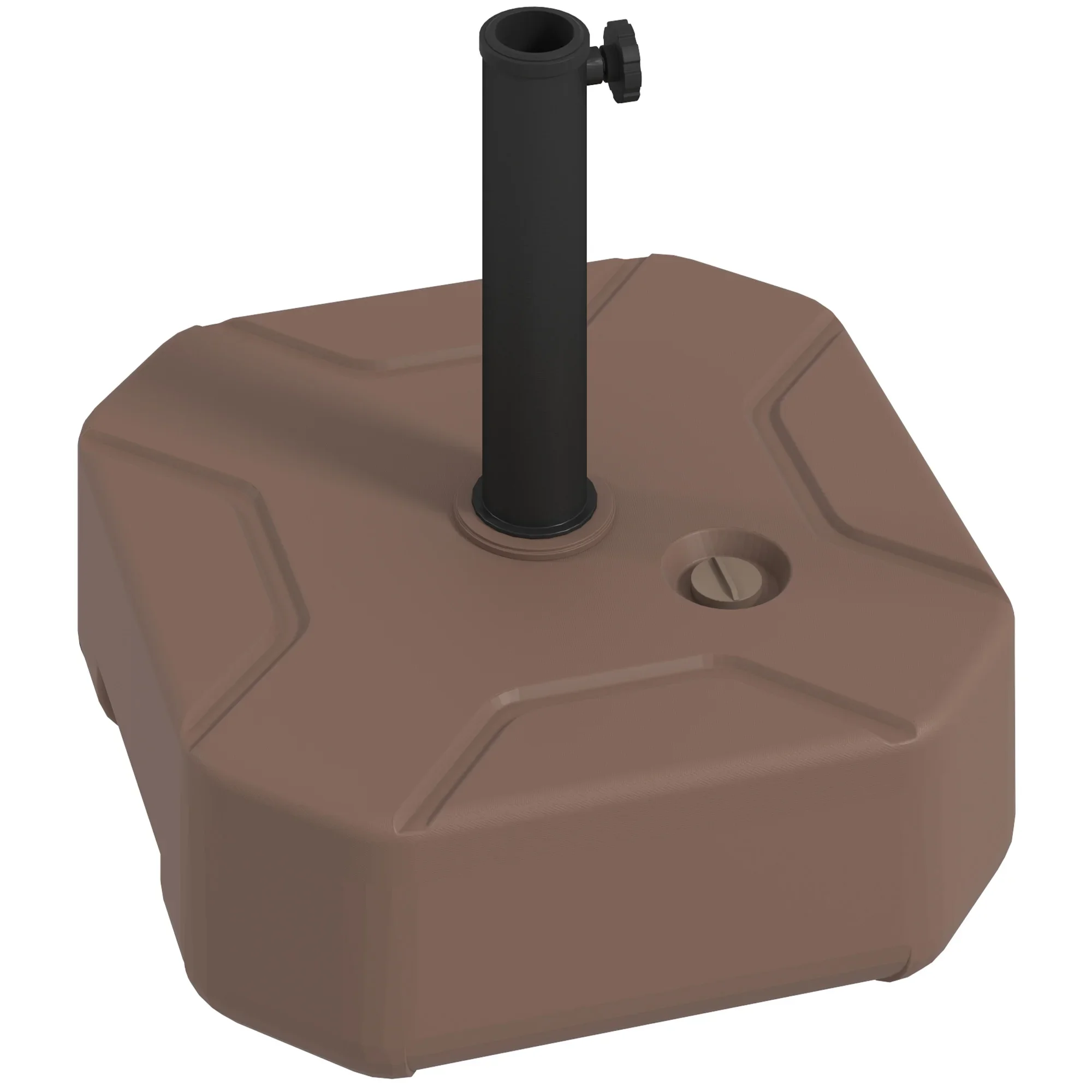 Square Patio Umbrella Base Holder, Heavy Duty Outdoor Umbrella Stand Base, Filled Up to 55lbs with Stand or 44lbs with Water for Garden, Poolside, Brown
Square Patio Umbrella Base Holder, Heavy Duty Outdoor Umbrella Stand Base, Filled Up to 55lbs with Stand or 44lbs with Water for Garden, Poolside, Brown
