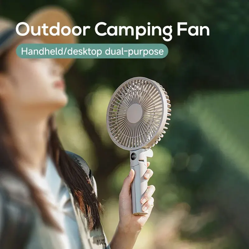 2026 New Portable Camping Fan With Tripod USB Rechargeable Foldable Handheld Desk Fan 4-Speed Quiet Cooling Fan For Camping
2026 New Portable Camping Fan With Tripod USB Rechargeable Foldable Handheld Desk Fan 4-Speed Quiet Cooling Fan For Camping