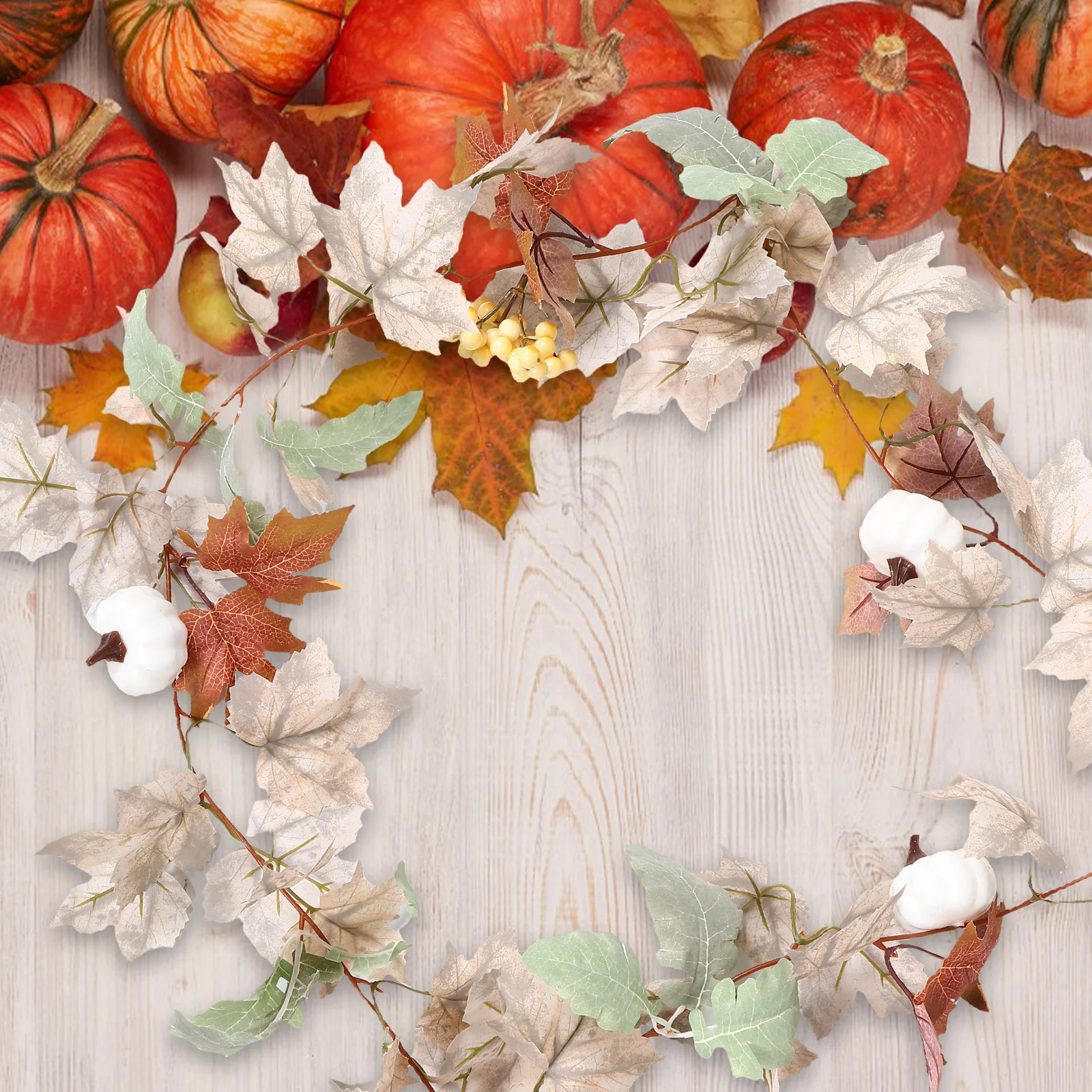 Artificial Autumn Maple Leaf Garland Fall Party Wreath Front Door Harvest Thanksgiving Day Hanging Vine Decoration
Artificial Autumn Maple Leaf Garland Fall Party Wreath Front Door Harvest Thanksgiving Day Hanging Vine Decoration