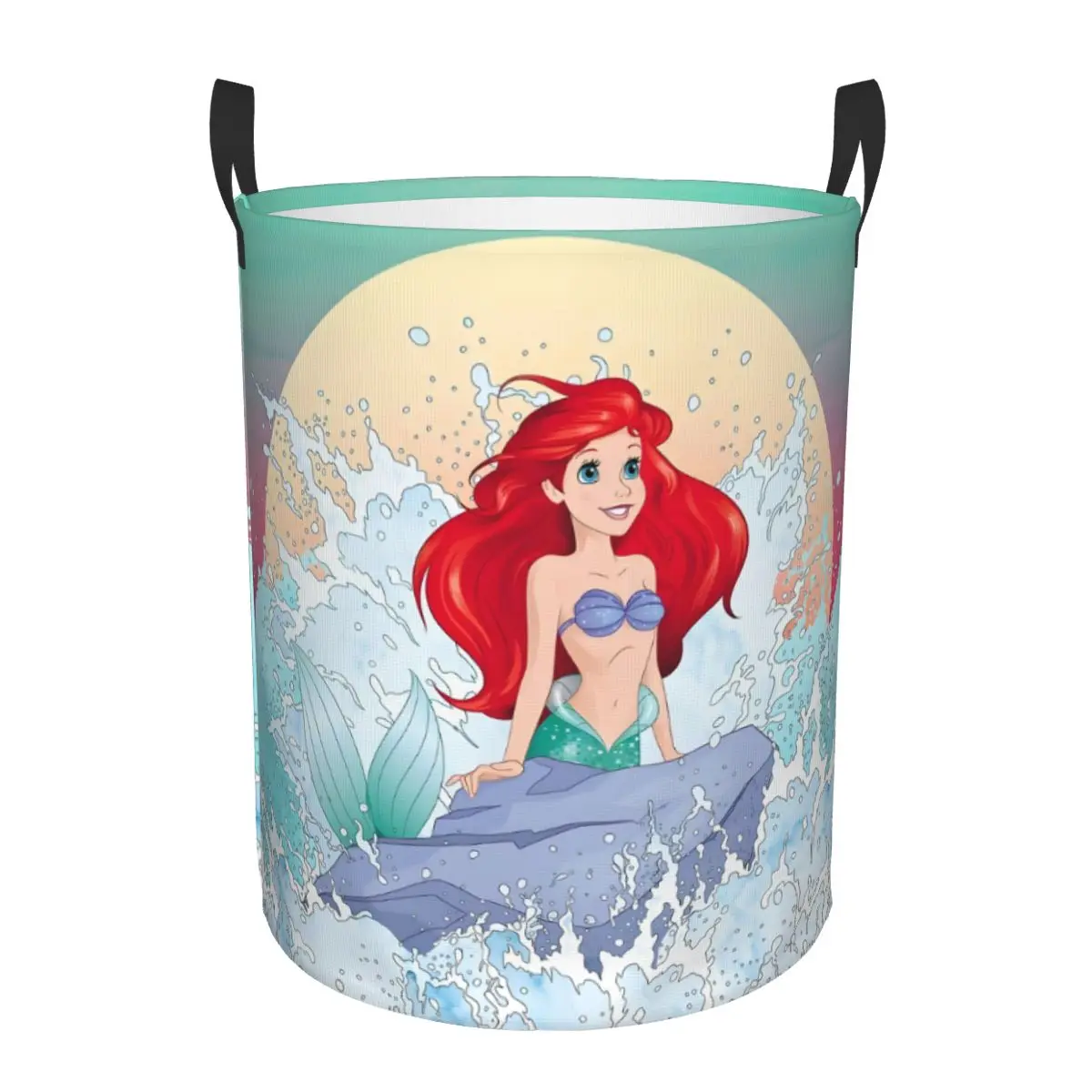 Custom The Little Mermaid Laundry Hamper Large Clothes Storage Basket Little Mermaid Toy Bin Organizer for Boy Girl 
Custom The Little Mermaid Laundry Hamper Large Clothes Storage Basket Little Mermaid Toy Bin Organizer for Boy Girl