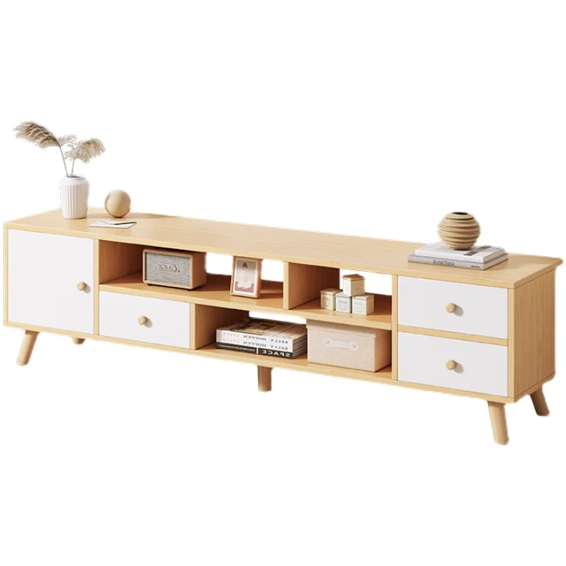 Simple living room TV Modern TV table solid wood legs wall cabinet low cabinet sitting on the floor
Simple living room TV Modern TV table solid wood legs wall cabinet low cabinet sitting on the floor