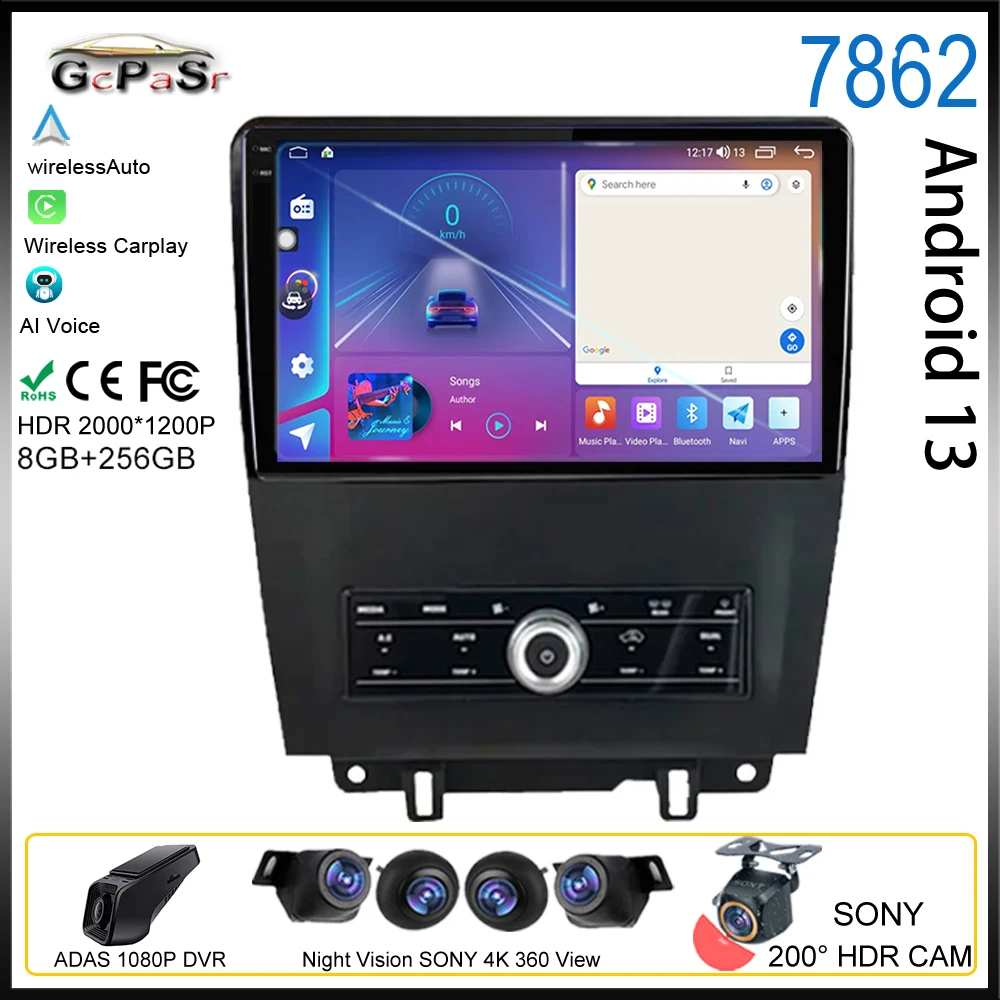 Android 13 для Ford Mustang 2009-2014, автомобильное радио, мультимедийный видеоплеер, навигация GPS, автомобильная задняя камера Carplay, 5G BT Bluetooth
Android 13 для Ford Mustang 2009-2014, автомобильное радио, мультимедийный видеоплеер, навигация GPS, автомобильная задняя камера Carplay, 5G BT Bluetooth
