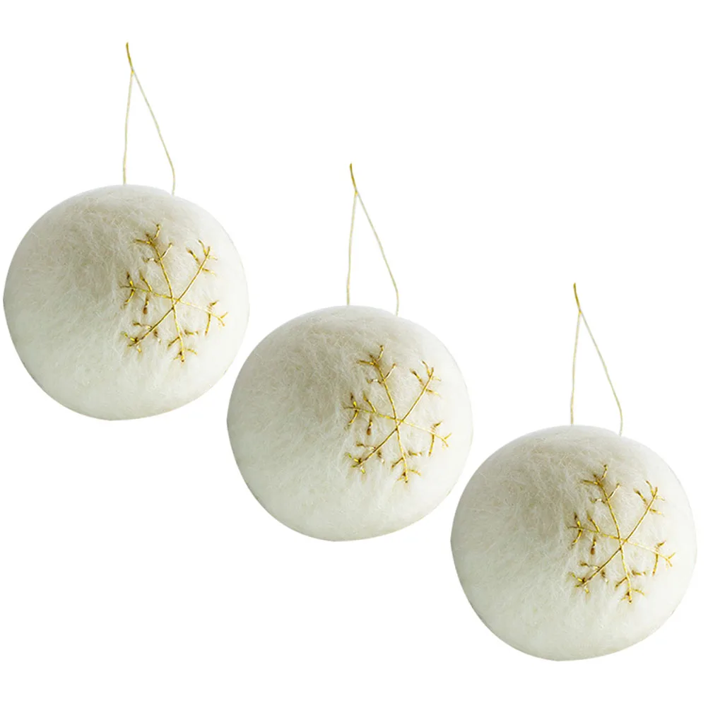 3pcs Felt Christmas Balls Xmas Tree Hanging Decorations Holiday Party Supplies Wool Felt Ornaments Indoor Outdoor Decorative
3pcs Felt Christmas Balls Xmas Tree Hanging Decorations Holiday Party Supplies Wool Felt Ornaments Indoor Outdoor Decorative