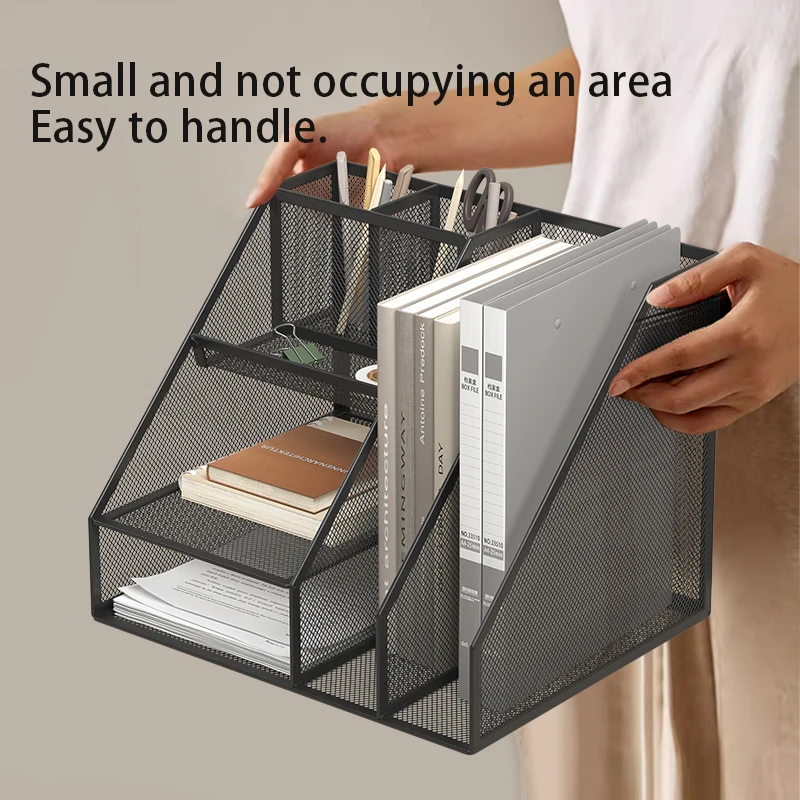 70% Space Saver Desktop File Organizer – Holds A4 Books, Pen Holder, Stationery & Files, Rounded Edges, Compact for Office Desk
70% Space Saver Desktop File Organizer – Holds A4 Books, Pen Holder, Stationery & Files, Rounded Edges, Compact for Office Desk