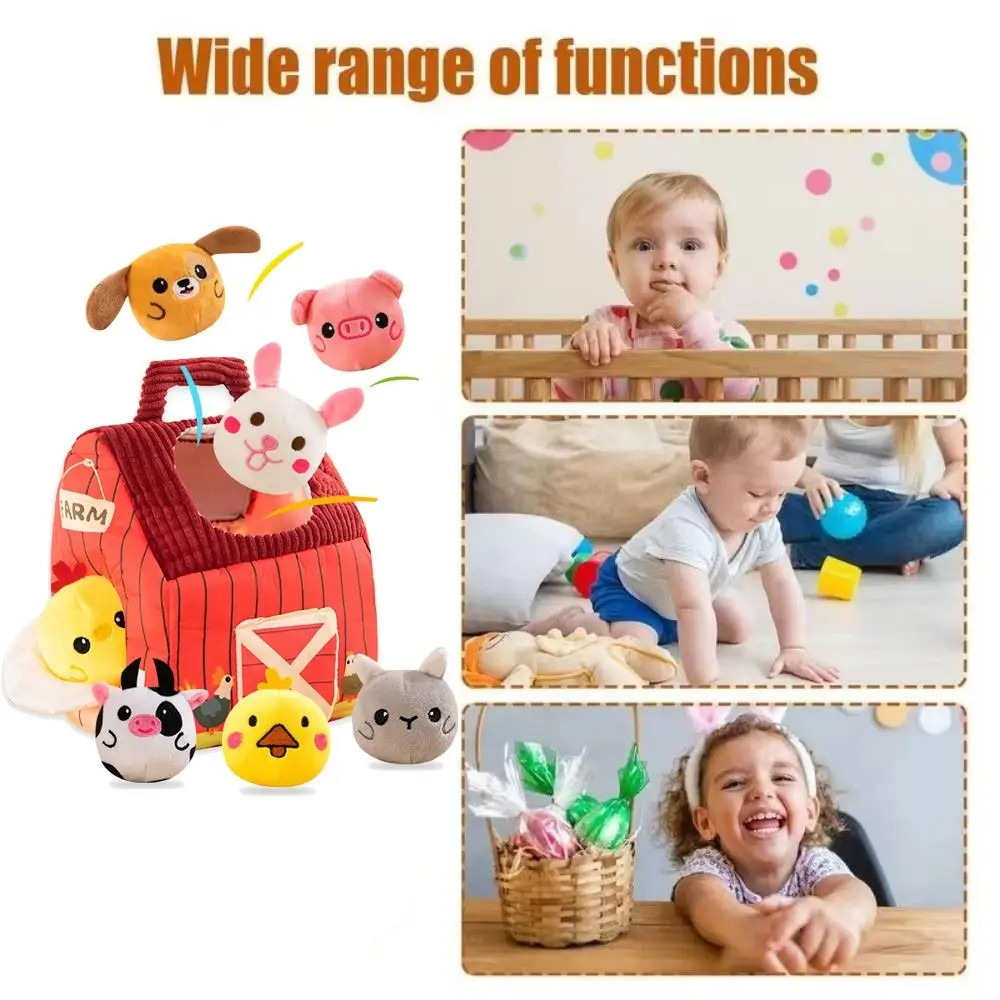 PP Cotton Simulated Baby Plush Animals Toy with Sound Montessori Farm Animals House Set Sensory Collection
PP Cotton Simulated Baby Plush Animals Toy with Sound Montessori Farm Animals House Set Sensory Collection