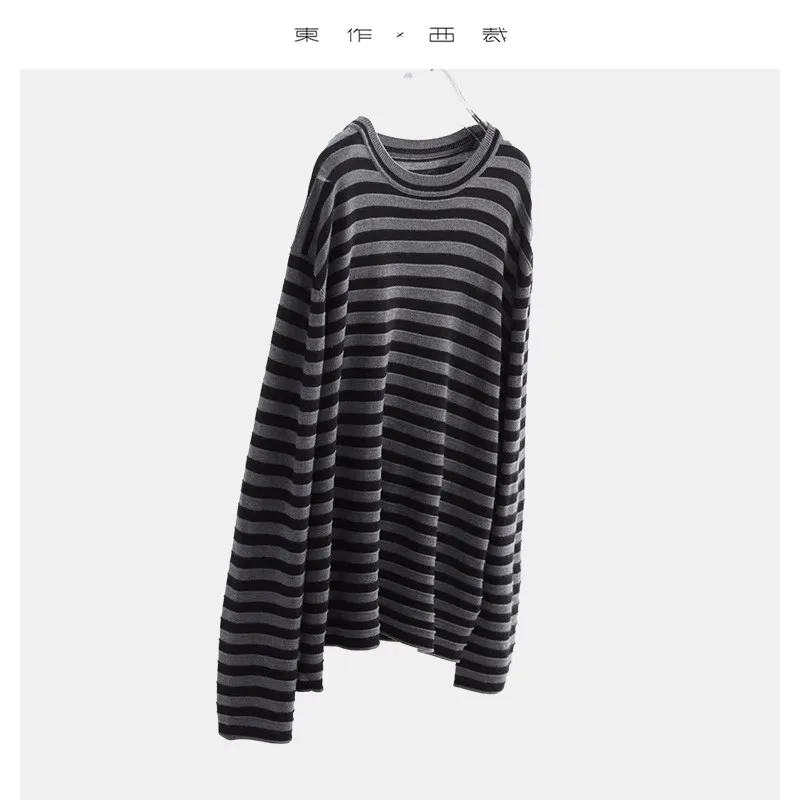 Relaxing Feel~Silk Cashmere Stripesd Long-Sleeved T-Shirt for Women 2025 Autumn New Top Casual and Versatile Elegant
Relaxing Feel~Silk Cashmere Stripesd Long-Sleeved T-Shirt for Women 2025 Autumn New Top Casual and Versatile Elegant
