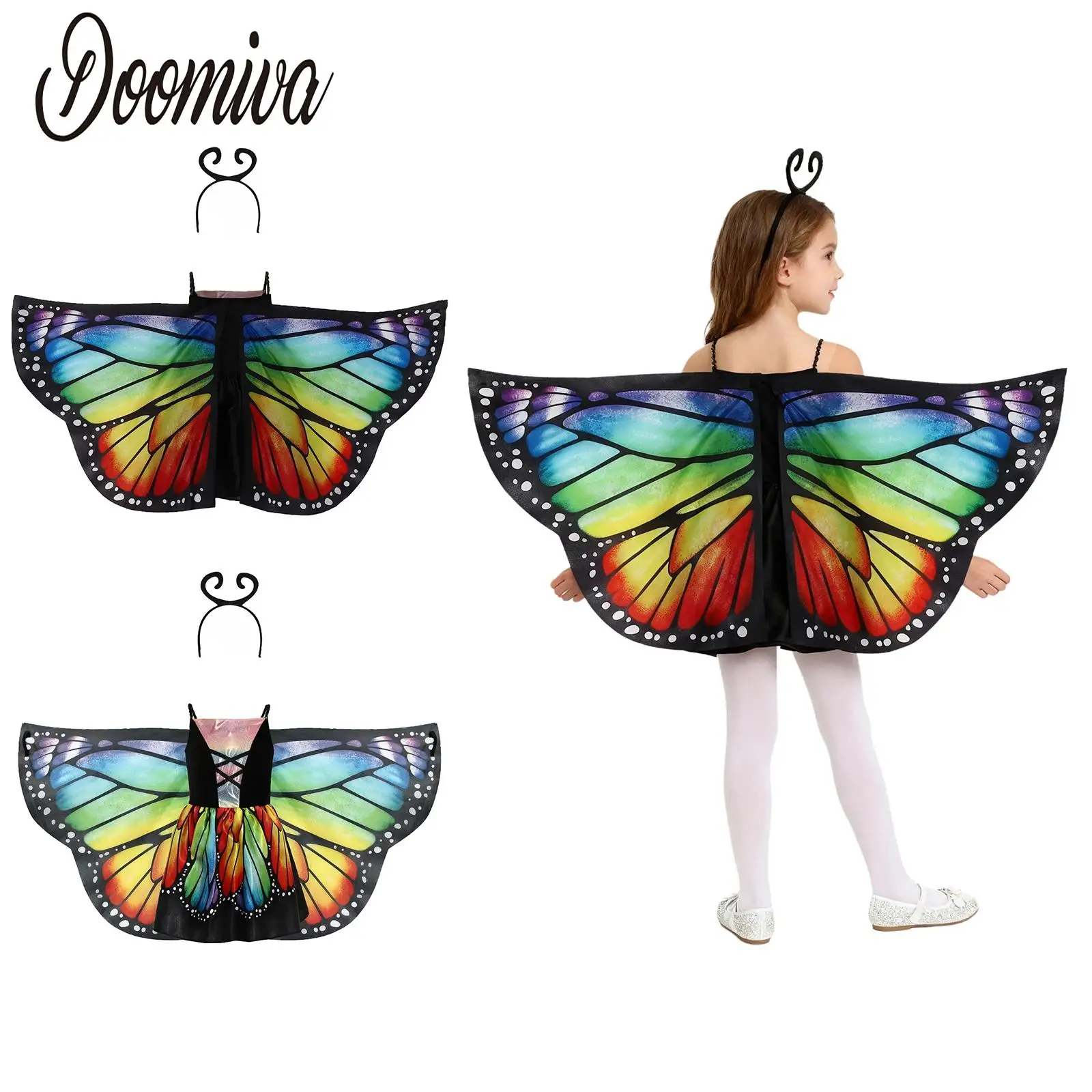 Детский карнавальный костюм феи-бабочки для девочек, наряд на Хэллоуин, балетная танцевальная одежда, платье-пачка с повязкой на голову и съемными крыльями, комплект
Детский карнавальный костюм феи-бабочки для девочек, наряд на Хэллоуин, балетная танцевальная одежда, платье-пачка с повязкой на голову и съемными крыльями, комплект