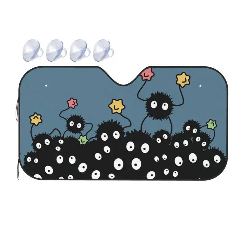 Cute Soot Sprites Windshield Sunshade for Car SUV Truck Front Foldable Window Sun Visor Shield Cover Blocks UV Rays 51x27.5 Inch
Cute Soot Sprites Windshield Sunshade for Car SUV Truck Front Foldable Window Sun Visor Shield Cover Blocks UV Rays 51x27.5 Inch