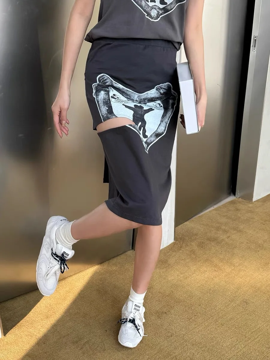 OPEN YY Half-body Skirt 2025 Fashion Love Print Irregular Design Cutting Flutter Belt Slim Midi Skirt
OPEN YY Half-body Skirt 2025 Fashion Love Print Irregular Design Cutting Flutter Belt Slim Midi Skirt