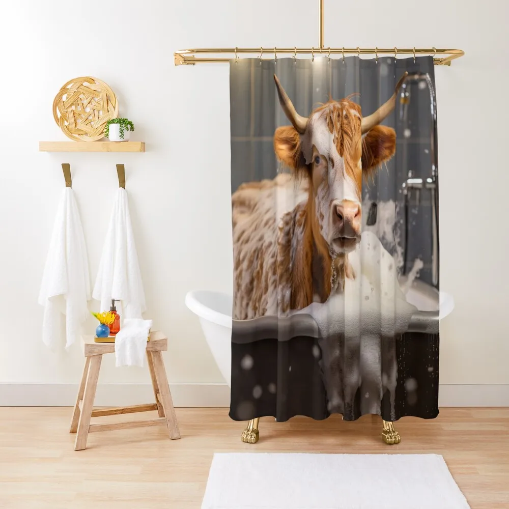Highland cow in a bathtub Shower Curtain For Shower Anime Bathroom Modern Bathroom Accessories Curtain 
Highland cow in a bathtub Shower Curtain For Shower Anime Bathroom Modern Bathroom Accessories Curtain