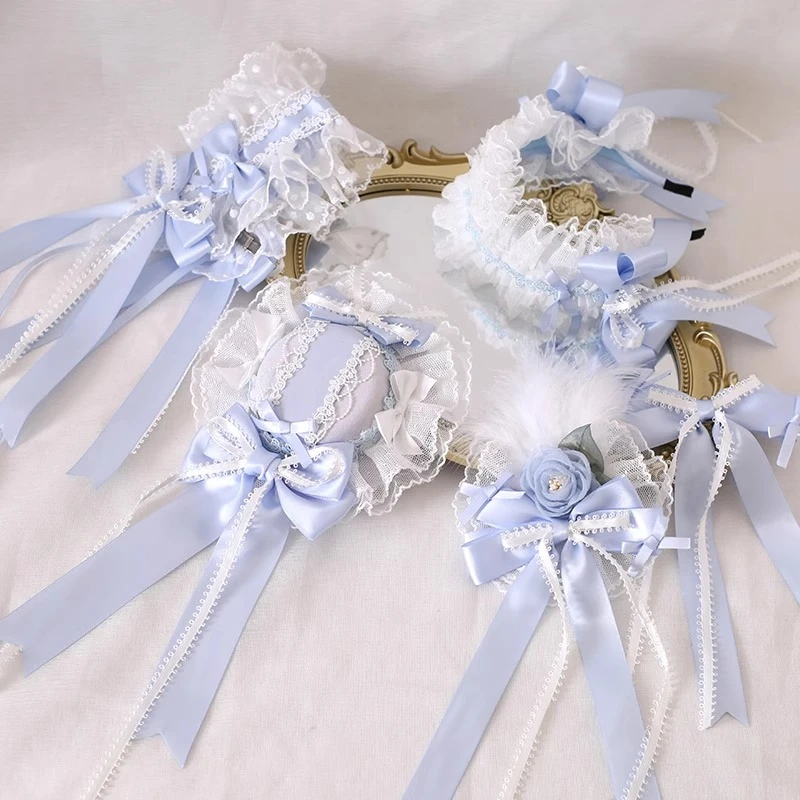 Original Blue Silk Satin Ballet Lolita Headband Edge Clip Top Clip Top Hat Headband Kc Soft Sister Sweet Little Thing
Original Blue Silk Satin Ballet Lolita Headband Edge Clip Top Clip Top Hat Headband Kc Soft Sister Sweet Little Thing