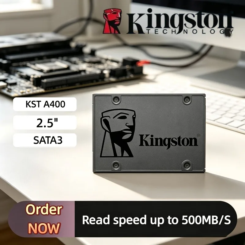 Hard Disk SSD SATA3 Internal 2.5" Solid State Drive Kingston A400 SSDs HDD 960GB 480GB 240GB 120GB for Laptop Desktop PC
Hard Disk SSD SATA3 Internal 2.5" Solid State Drive Kingston A400 SSDs HDD 960GB 480GB 240GB 120GB for Laptop Desktop PC