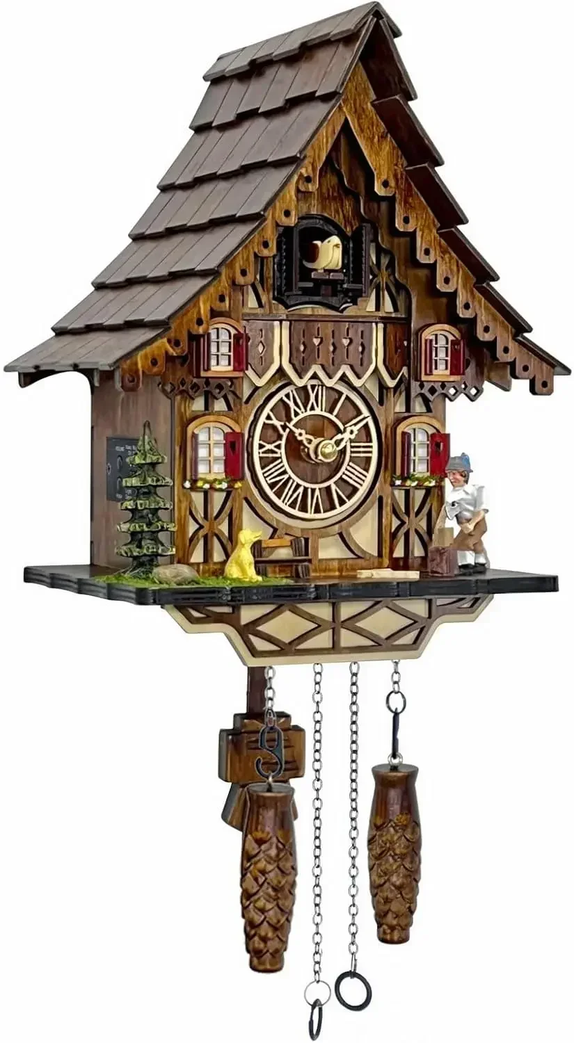 Cuckoo Clock for Wall Art: 12 Melodies, Volume Control, Night Mode, Germany Style Black Forest Retro Traditional Handcrafted Woo
Cuckoo Clock for Wall Art: 12 Melodies, Volume Control, Night Mode, Germany Style Black Forest Retro Traditional Handcrafted Woo