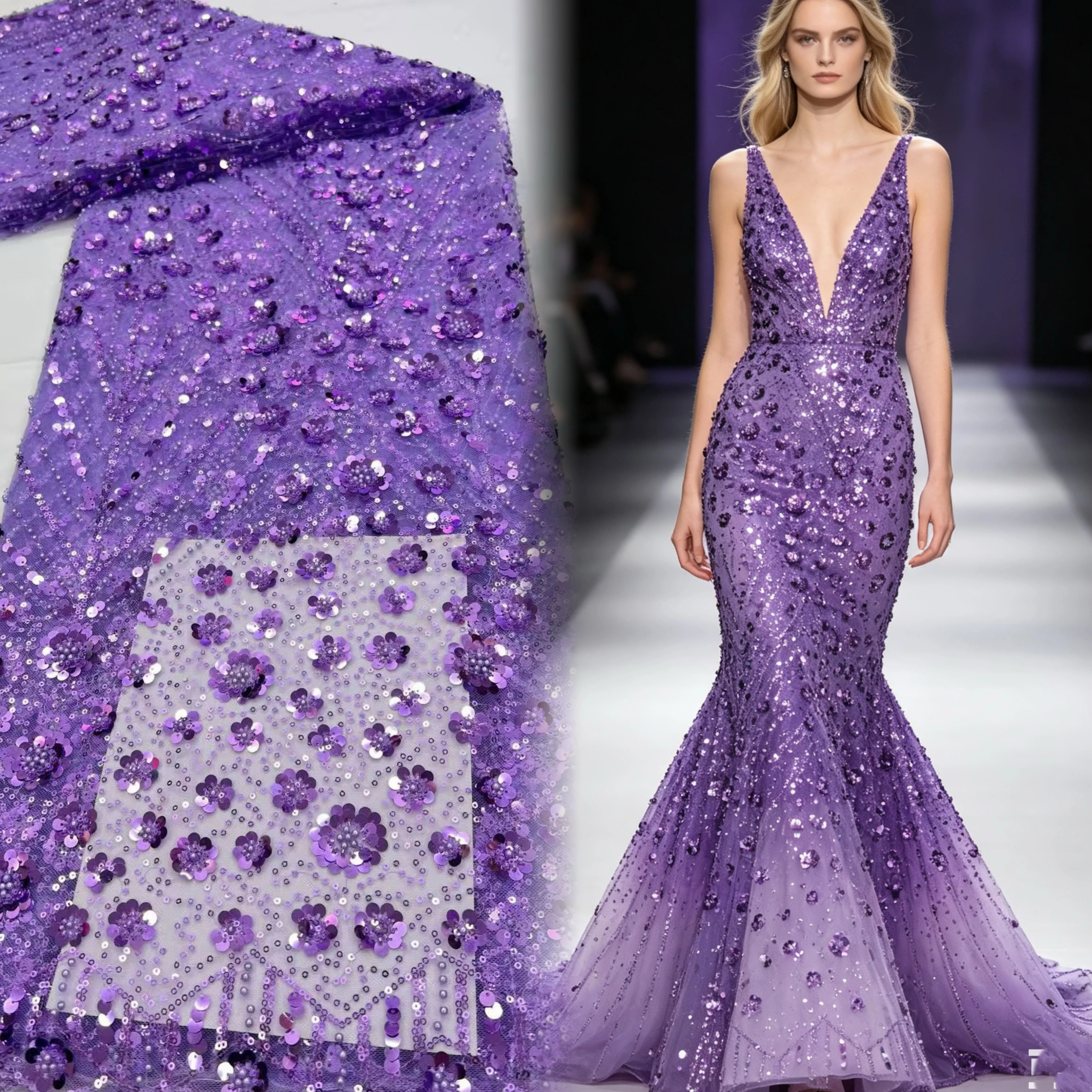 Luxury Beaded Sequins Tulle Fabric High-Quality Nigerian african Wedding Bridal Embroidery Lace for Groom Dress Sewing 2026
Luxury Beaded Sequins Tulle Fabric High-Quality Nigerian african Wedding Bridal Embroidery Lace for Groom Dress Sewing 2026