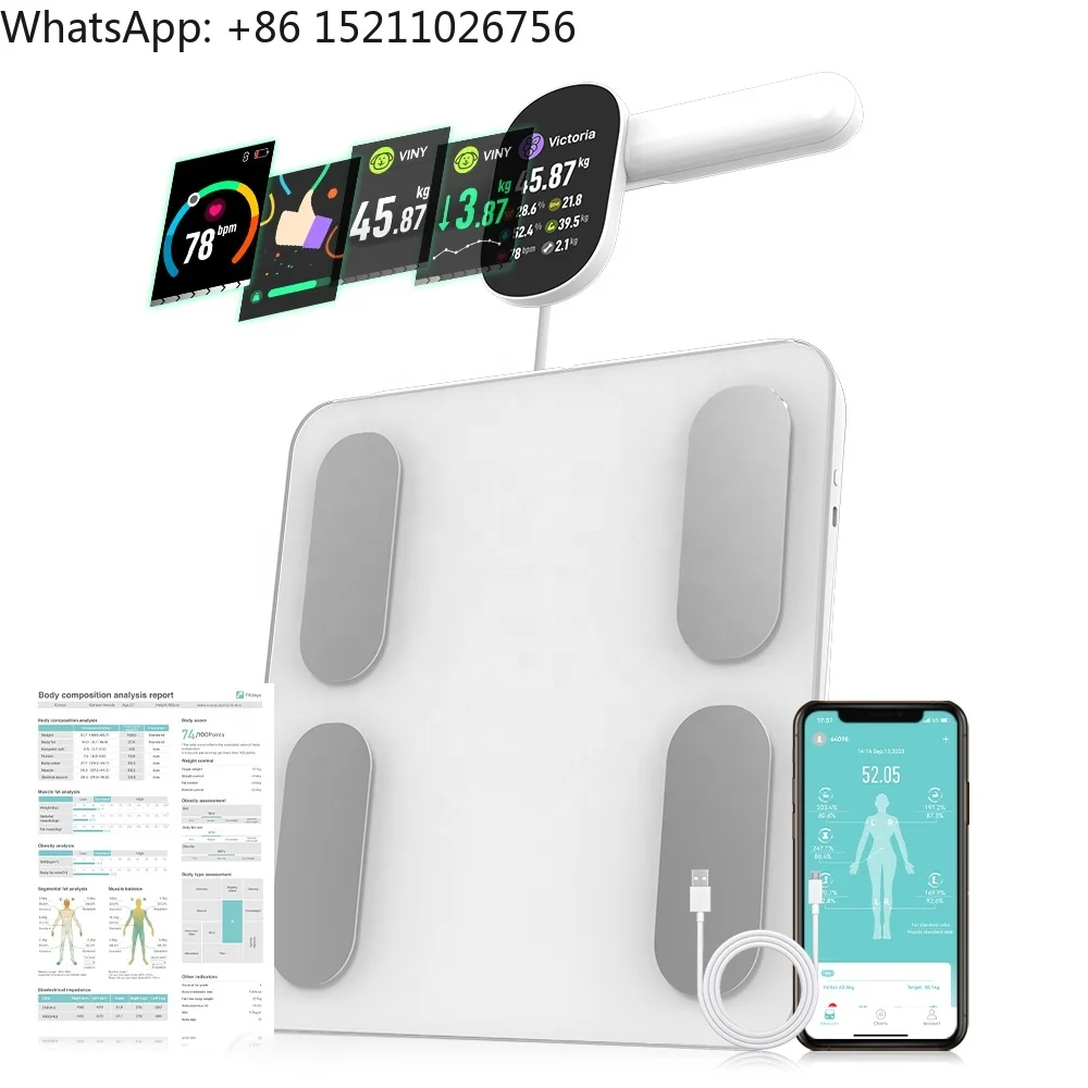 8-Point Digital Body Fat Scale Body Composition Analysis 180kg Capacity TFT Colorful Display Tempered Glass Bathroom Use Easy
8-Point Digital Body Fat Scale Body Composition Analysis 180kg Capacity TFT Colorful Display Tempered Glass Bathroom Use Easy