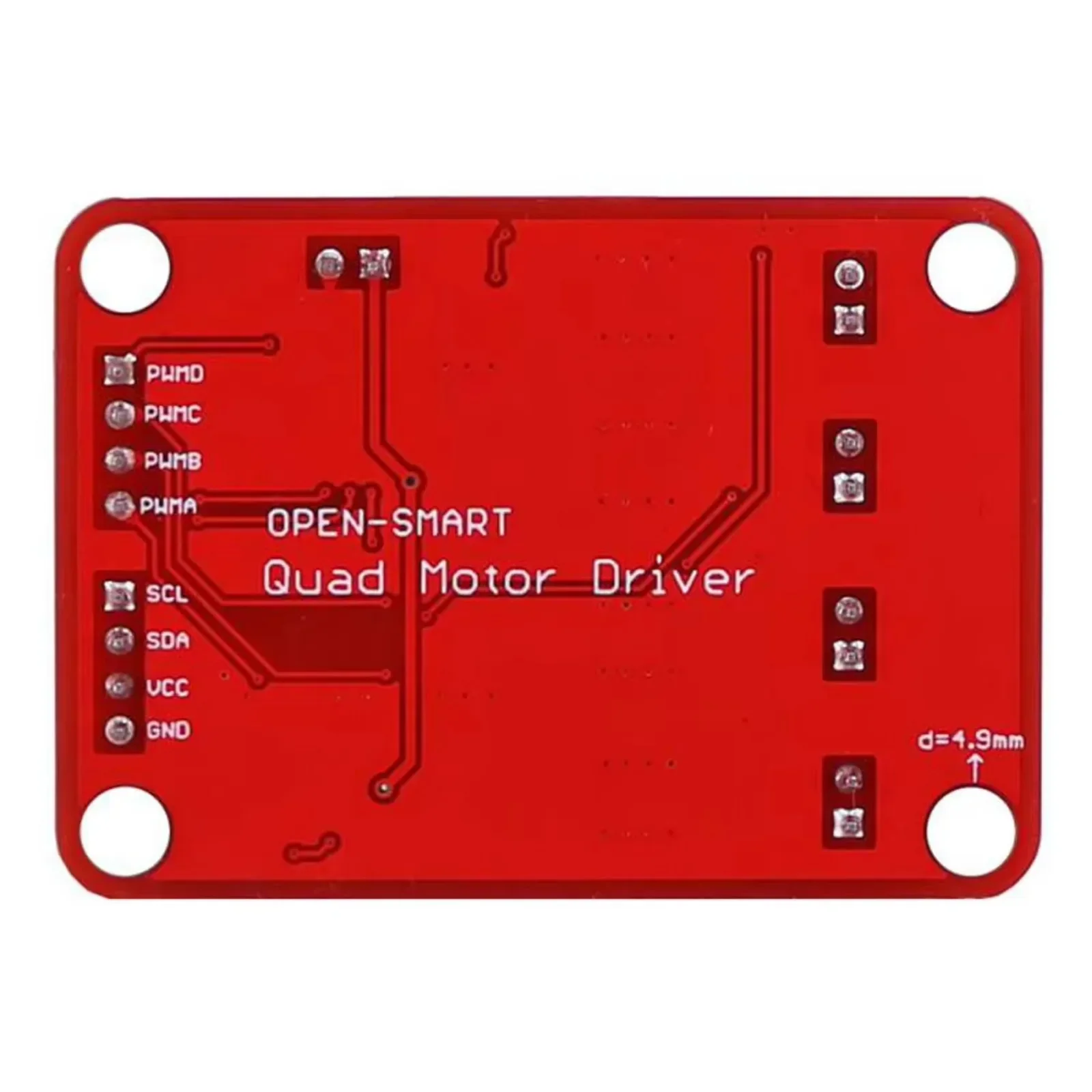 5PCS OPEN-SMART 4-Channel 1.2A L293DD Quad Motor Driver Module Full-bridge Driver for Arduino Mecanum Wheel Robot Car
