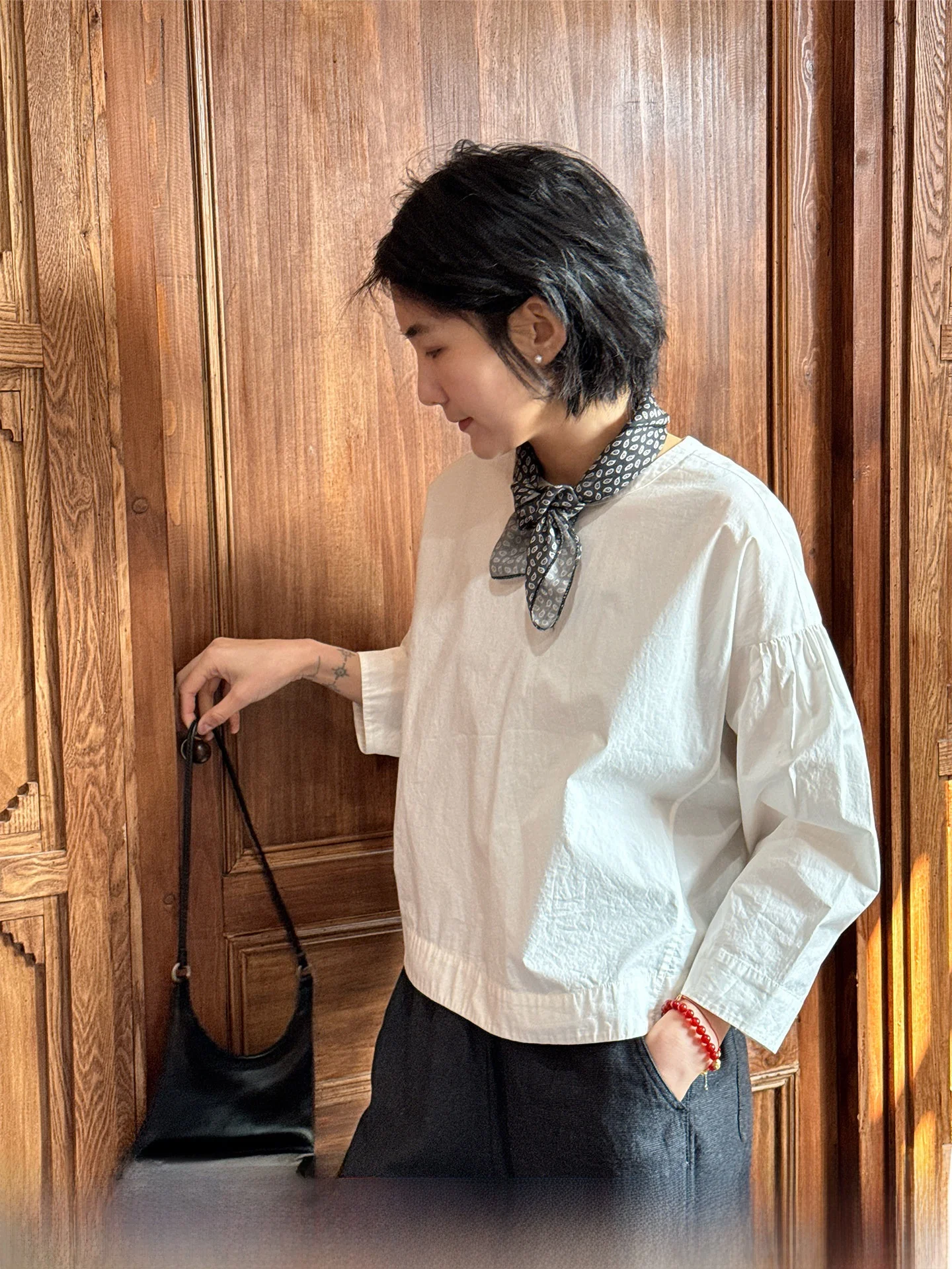 Langqing White Pure Cotton round Ne irt Women's Loose Long Sve Top Spring 2026 Slimming Ele Sle Breathable Comfo...
Langqing White Pure Cotton round Ne irt Women's Loose Long Sve Top Spring 2026 Slimming Ele Sle Breathable Comfo...