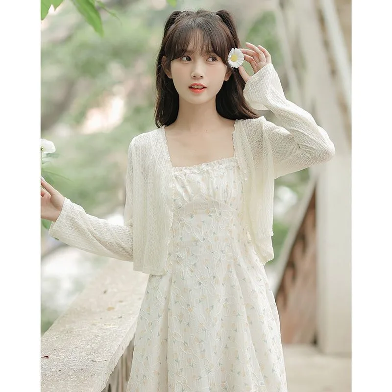 Шифоновый солнцезащитный кардиган, тонкая женская маленькая шаль, верхняя одежда, летняя накидка, подходящая к платью-комбинации
Шифоновый солнцезащитный кардиган, тонкая женская маленькая шаль, верхняя одежда, летняя накидка, подходящая к платью-комбинации