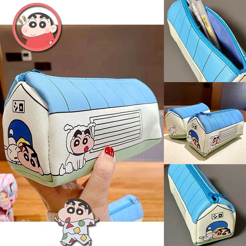 New Crayon Shin-chan School Bus Dog House Pencil Pouch Creative Large-capacity Student Leather Stationery Case Learning Supplies
New Crayon Shin-chan School Bus Dog House Pencil Pouch Creative Large-capacity Student Leather Stationery Case Learning Supplies