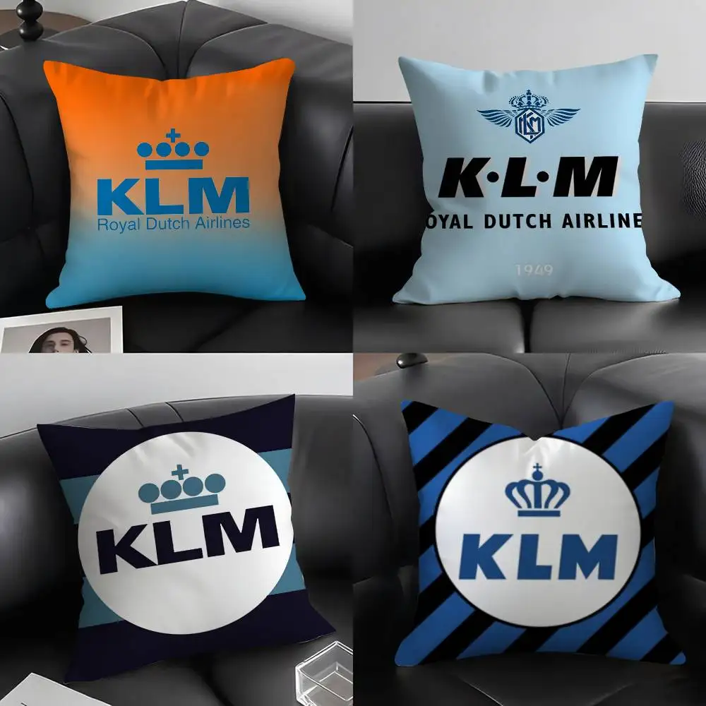 Netherlands K-Klm R-Royal Dutch Airlines Pillow Case Home Dorm Chair Back Short Plush Double-sided Printing Office Cushion Cover
Netherlands K-Klm R-Royal Dutch Airlines Pillow Case Home Dorm Chair Back Short Plush Double-sided Printing Office Cushion Cover