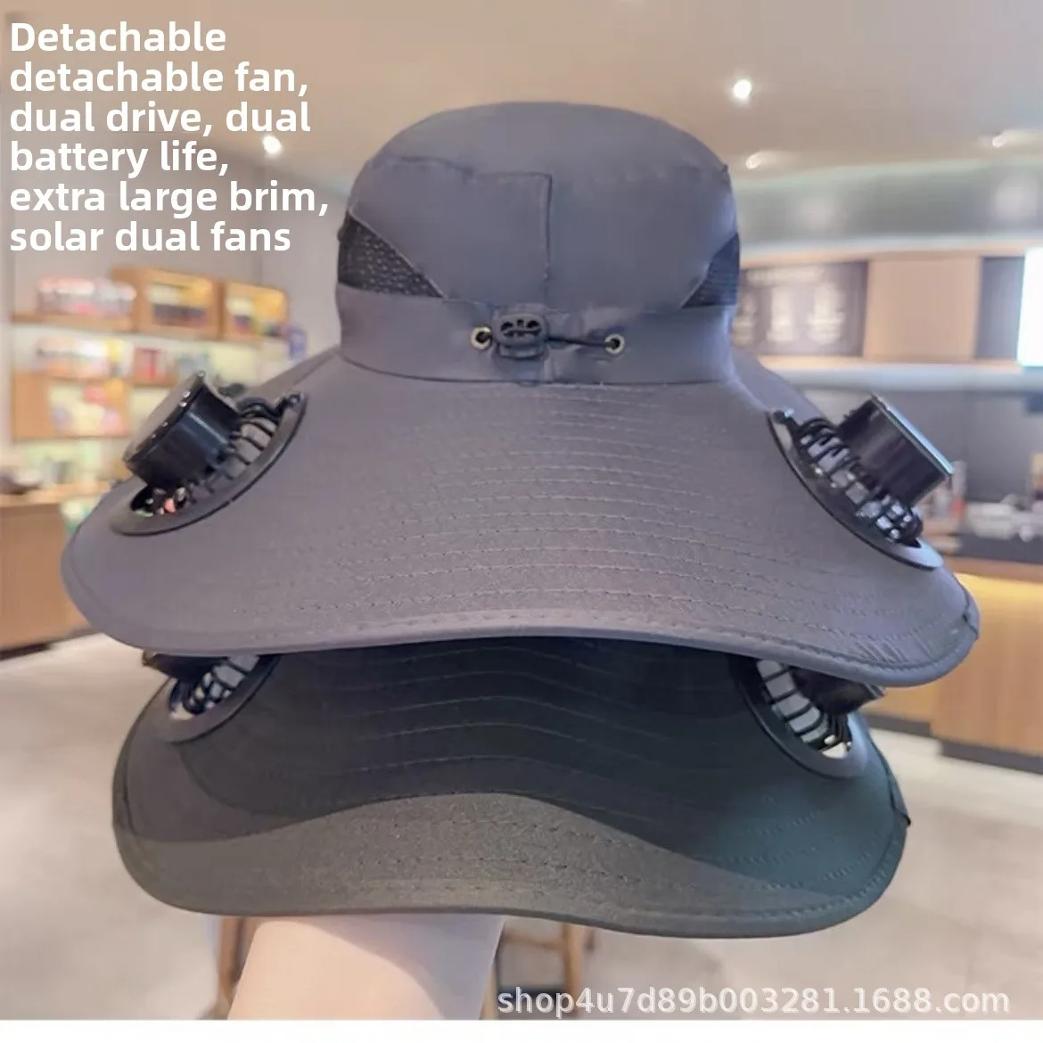 Sunshade hat, large size, charging fan hat, men's outdoor camping, hiking, solar charging, quick drying fisherman hat
Sunshade hat, large size, charging fan hat, men's outdoor camping, hiking, solar charging, quick drying fisherman hat