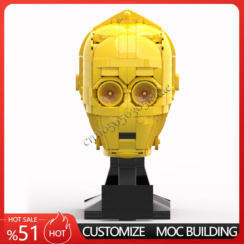 607 шт. MOC настроить космический боевой шлем серии C-3PO модель шлема сборка DIY технология кирпичи креативная сборка игрушки подарки для детей
607 шт. MOC настроить космический боевой шлем серии C-3PO модель шлема сборка DIY технология кирпичи креативная сборка игрушки подарки для детей