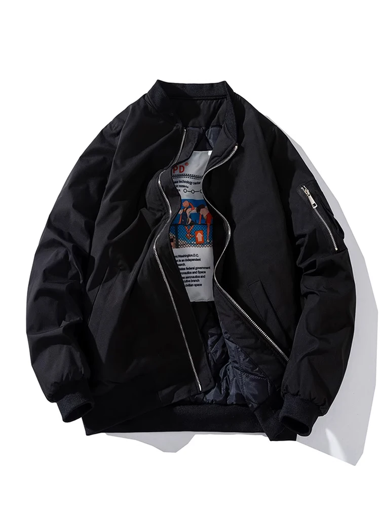 Thiened Pure Color Baseball Jaet ex Spring Autumn Winter Gxp999 Brand Loose Fit Youthful Sle Zipper Closure Side P...
Thiened Pure Color Baseball Jaet ex Spring Autumn Winter Gxp999 Brand Loose Fit Youthful Sle Zipper Closure Side P...