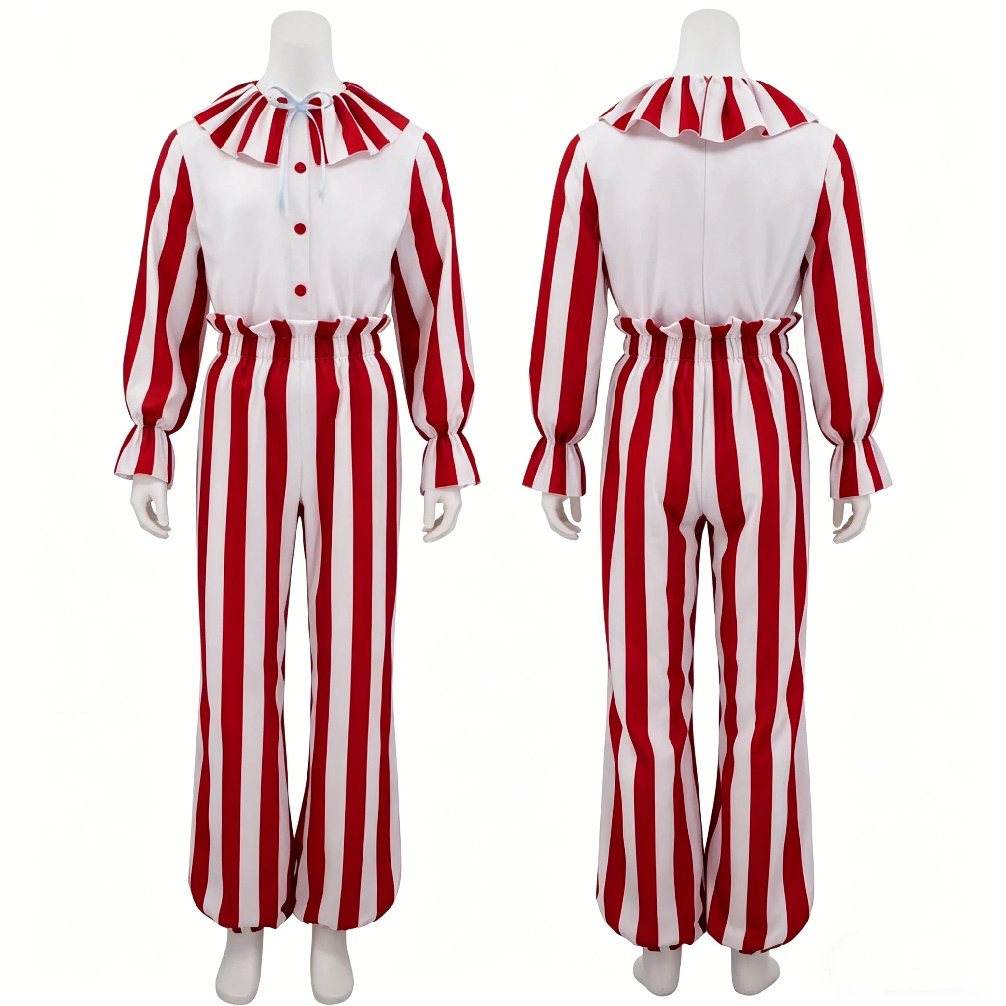 Adult Clown Halloween Suit Costume Striped Mascot Movie Clowns Men Cosplay Clothing Christmas Carnival Party Costumes
Adult Clown Halloween Suit Costume Striped Mascot Movie Clowns Men Cosplay Clothing Christmas Carnival Party Costumes