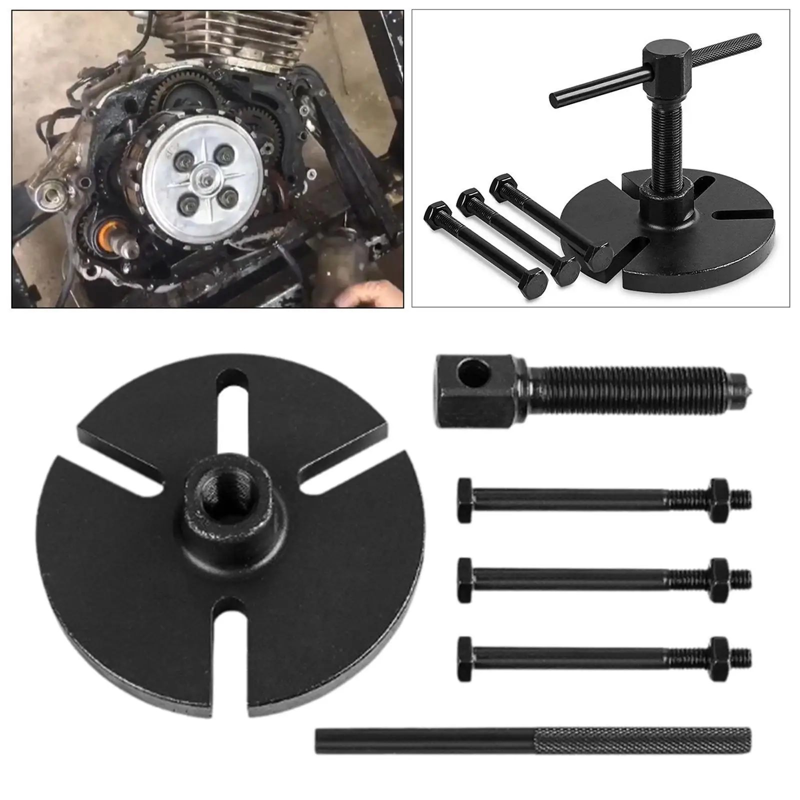 Съемник маховика, простота в эксплуатации с болтами, профессиональный портативный для Ybr150, мотоцикла, мотоцикла, удаления шкива коленчатого вала
Съемник маховика, простота в эксплуатации с болтами, профессиональный портативный для Ybr150, мотоцикла, мотоцикла, удаления шкива коленчатого вала