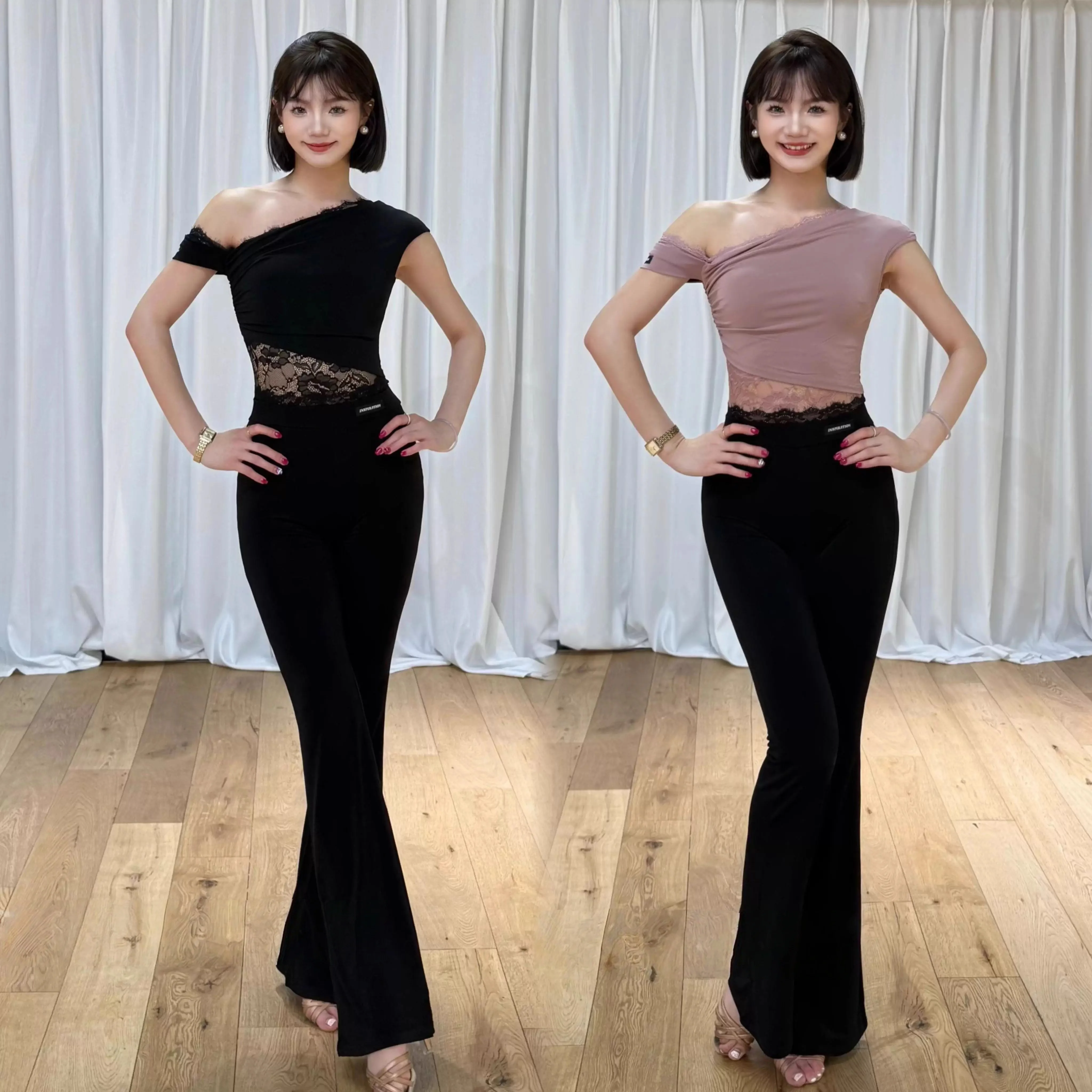 Индивидуальный женский взрослый латинский национальный стандартный танцевальный костюм, современный танцевальный тренировочный наряд, черные кружевные расклешенные брюки длиной до ног
Индивидуальный женский взрослый латинский национальный стандартный танцевальный костюм, современный танцевальный тренировочный наряд, черные кружевные расклешенные брюки длиной до ног