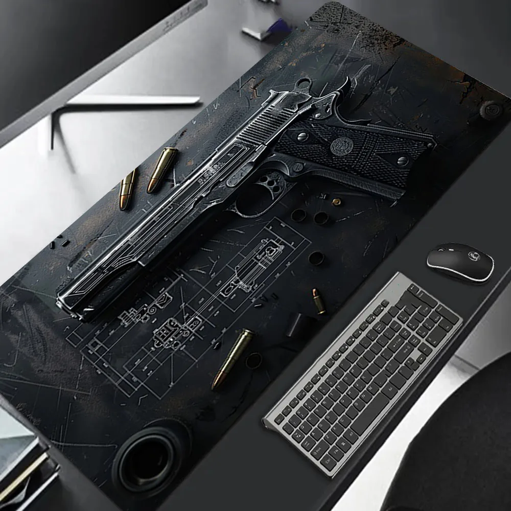 Pistol Blueprint Large Size Non-slip Rubber Mousepad XXL Computer Gaming Accessories Keyboard Desktop Decoration Mat for Offices
Pistol Blueprint Large Size Non-slip Rubber Mousepad XXL Computer Gaming Accessories Keyboard Desktop Decoration Mat for Offices
