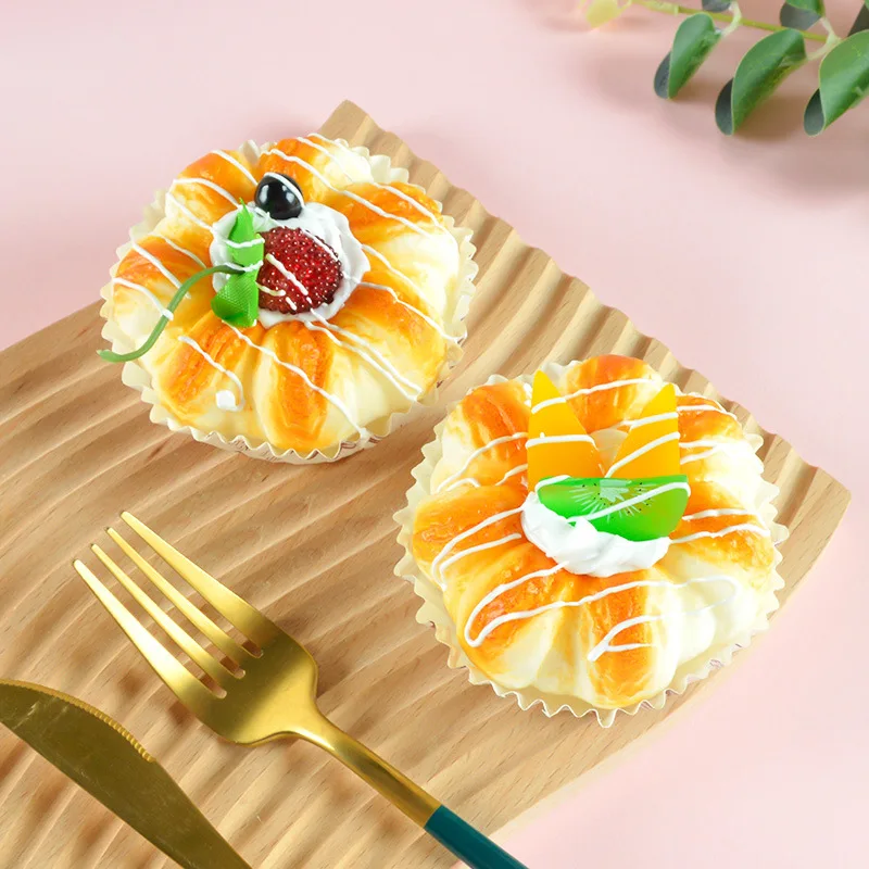 Artificial Fruit Cupcake Fake Cups Cake Dessert Model PU Simulation Soft Bread Refrigerator Stickers Bakery Decoration Ornaments
Artificial Fruit Cupcake Fake Cups Cake Dessert Model PU Simulation Soft Bread Refrigerator Stickers Bakery Decoration Ornaments