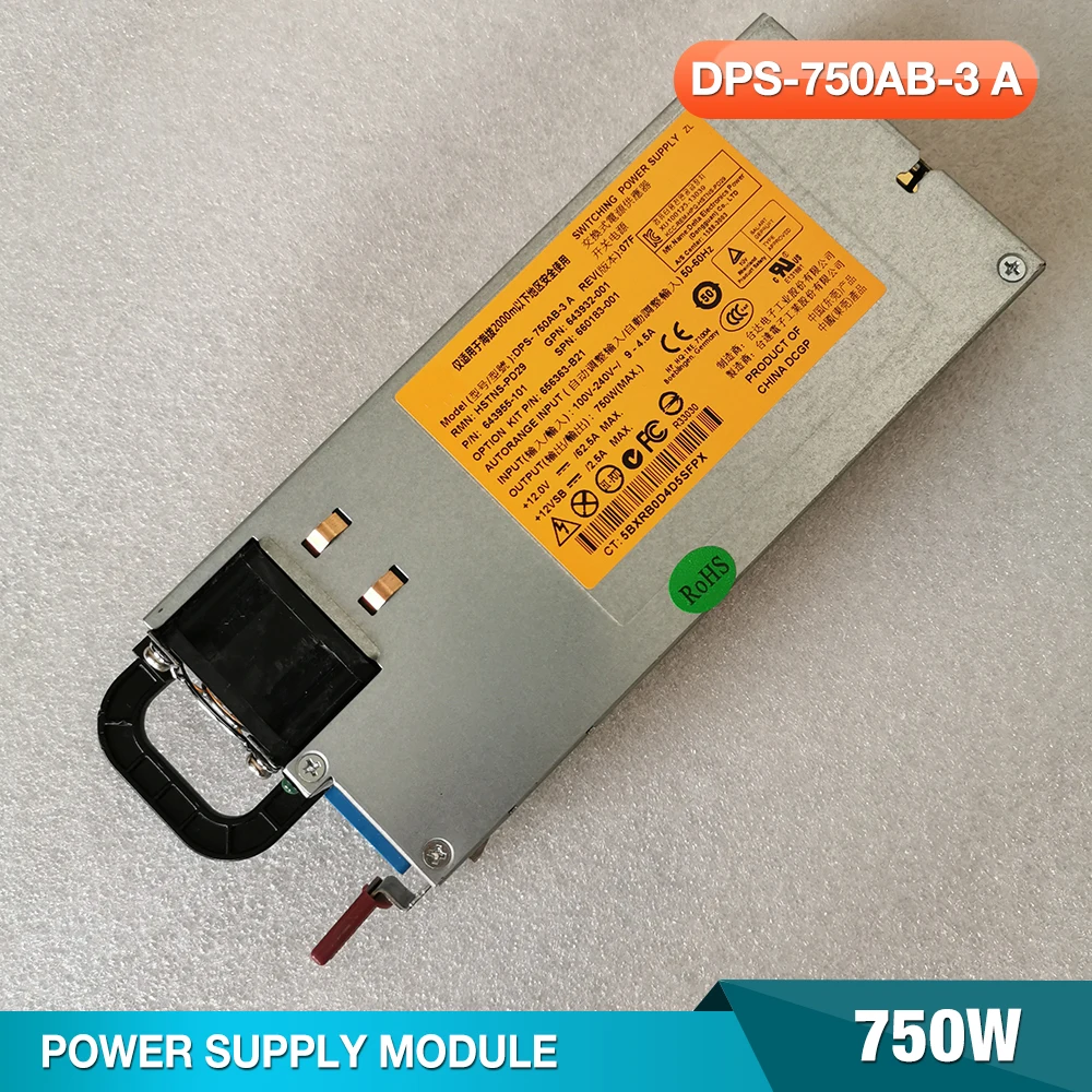 DPS-750AB-3 A For HP Gen8 Server Power Supply HSTNS-PD29 643932-001 643955-101 750W
DPS-750AB-3 A For HP Gen8 Server Power Supply HSTNS-PD29 643932-001 643955-101 750W