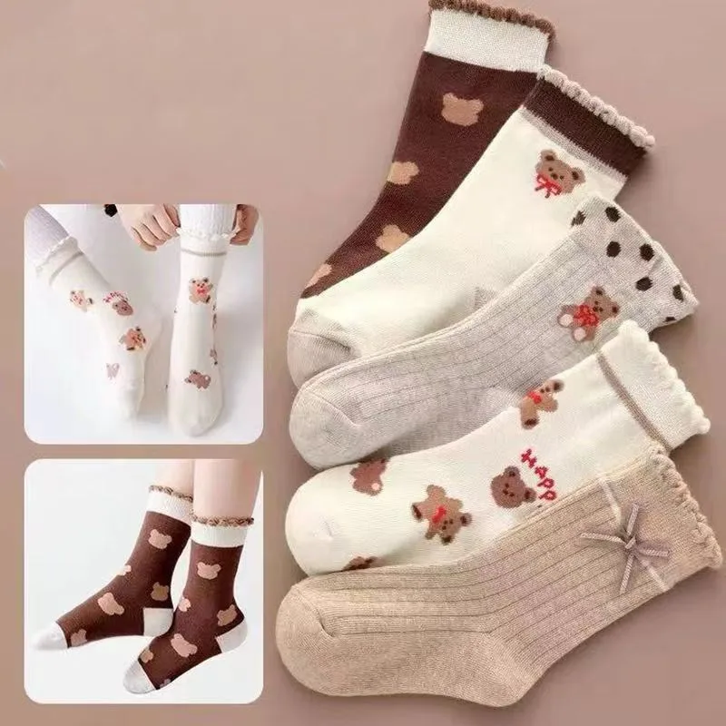 5 Pairs/lot 2022 Kids Boys Autumn Girl Socks Cotton Winter Cartoon Bear Baby Breathable Keep Warm Floor Anti-skid Girls Sock
5 Pairs/lot 2022 Kids Boys Autumn Girl Socks Cotton Winter Cartoon Bear Baby Breathable Keep Warm Floor Anti-skid Girls Sock