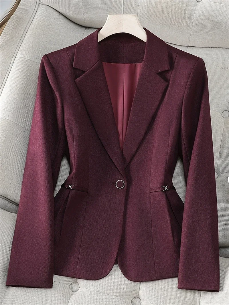 Women Blazer 2025 New Fuchsia Apricot Black Long Sleeve Single Button Suit Ladies Work Wear Jacket Coat Female Outerwear 4XL
Women Blazer 2025 New Fuchsia Apricot Black Long Sleeve Single Button Suit Ladies Work Wear Jacket Coat Female Outerwear 4XL