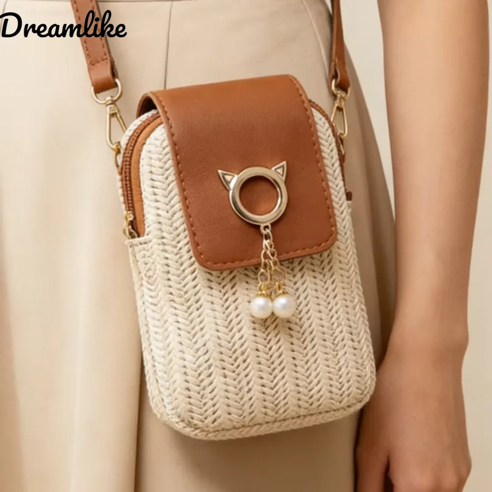  Fashion Braided Small Crossbody Bag Women Casual Street Style Weave Shoulder Bag Mini Ladies Beach Basket Bag
Fashion Braided Small Crossbody Bag Women Casual Street Style Weave Shoulder Bag Mini Ladies Beach Basket Bag
