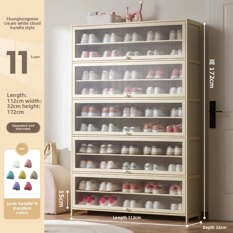 Stable Cream wind dopamine shoe cabinet household simple door multi-layer dust storage shoe rack
Stable Cream wind dopamine shoe cabinet household simple door multi-layer dust storage shoe rack